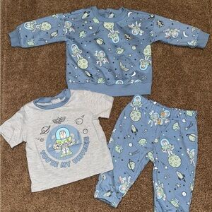 Disney Baby Toy Story Buzz Lightyear Jogger Set - Blue and Gray